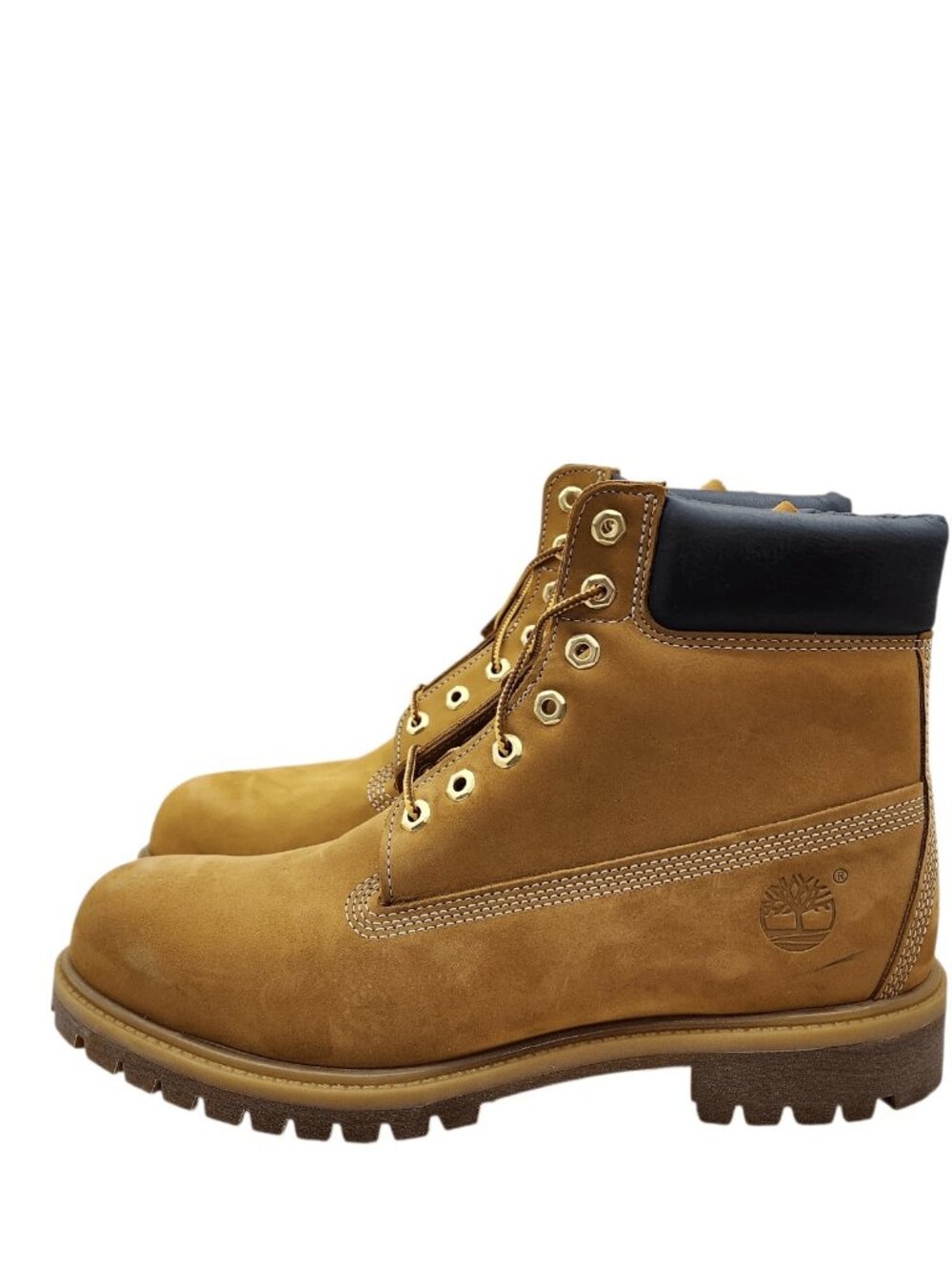 Timberland Men's 6-Inch Premium Waterproof Boot Wheat Nubuck Leather Size 11.5